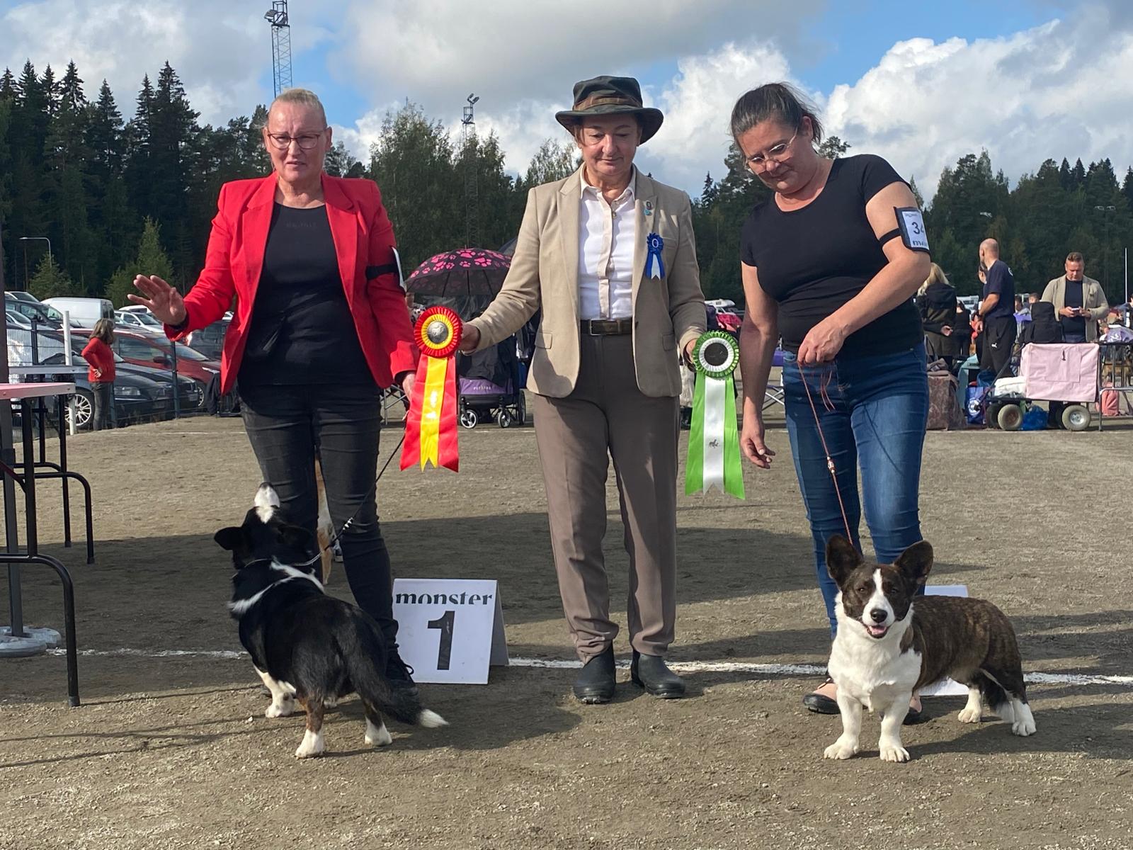 Dhaarien's Cyndi Lauper ja Onni Jyväskylän näyttelyhulinassa syksyllä 2025.